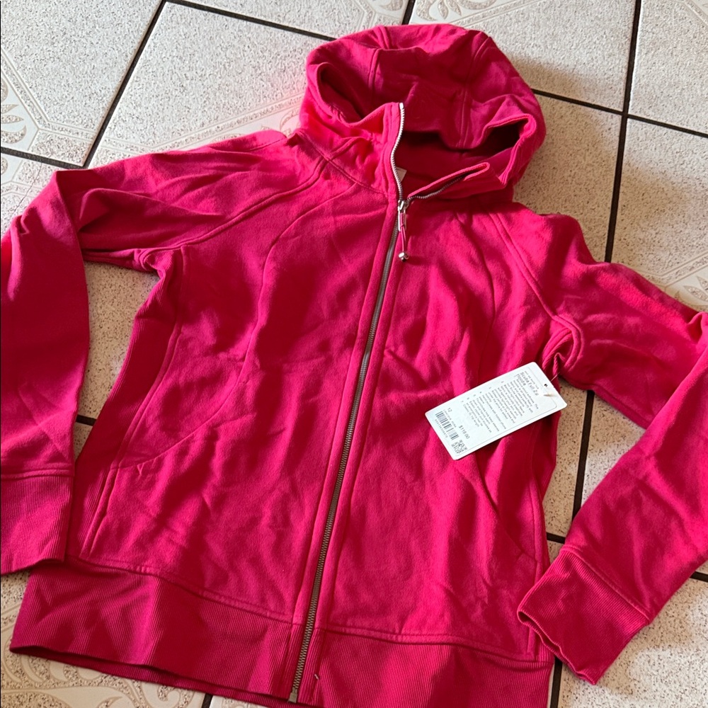 lululemon athletica Hot Pink Full-Zip Hooded Jacket